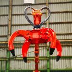 Stationary Mounted Crane with Grapple - 3