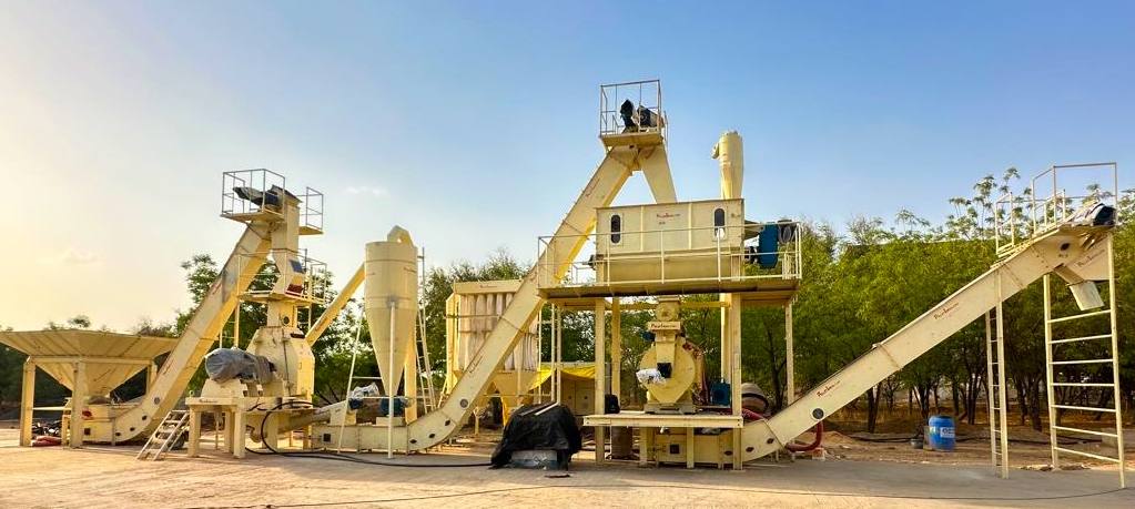 typical biomass pellet manufacturing plant