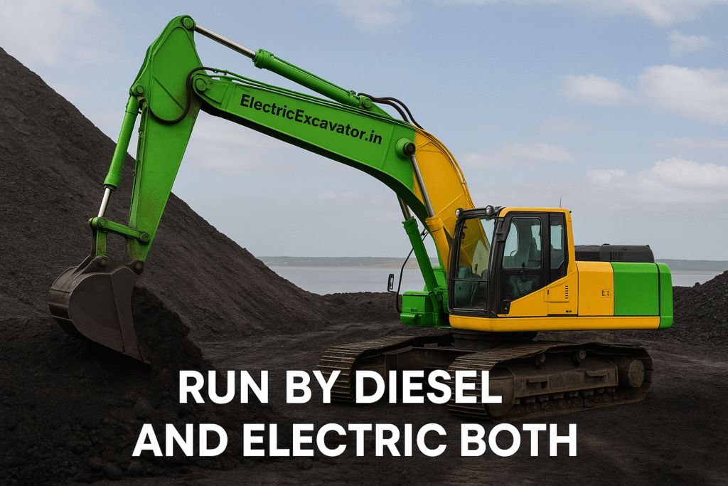 Dual Mode Electric + Diesel Excavators & Loaders