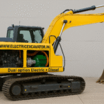Dual Mode Electric + Diesel Excavators & Loaders